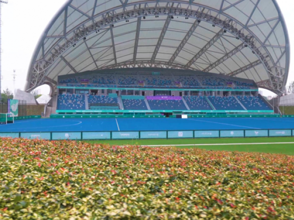 《韻味杭州·精彩亞運》——亞運曲棍球場館邊坡綠化