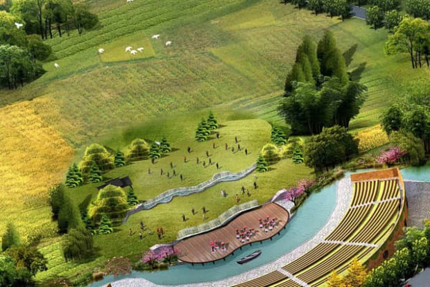 鄉村田園景觀設計效果圖