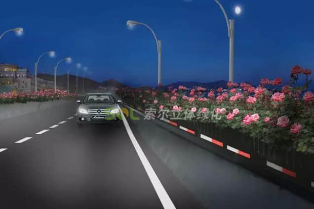 智能高架橋綠化景觀設(shè)計(jì)效果圖