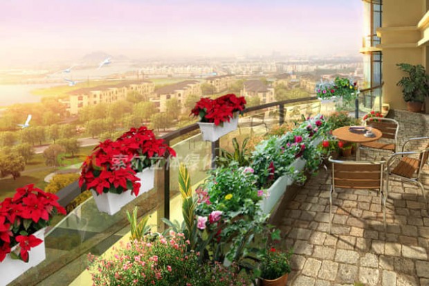 陽臺(tái)景觀設(shè)計(jì)效果圖