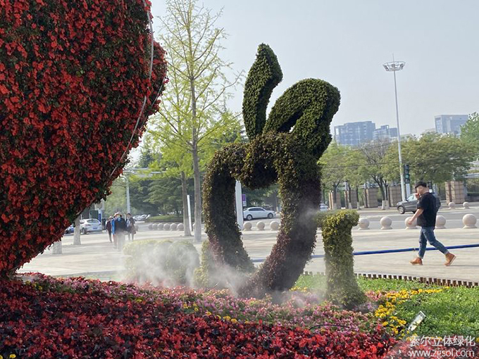 07山東青島膠州市民文化中心五一立體花壇“幸?；ㄩ_”  (14).jpg